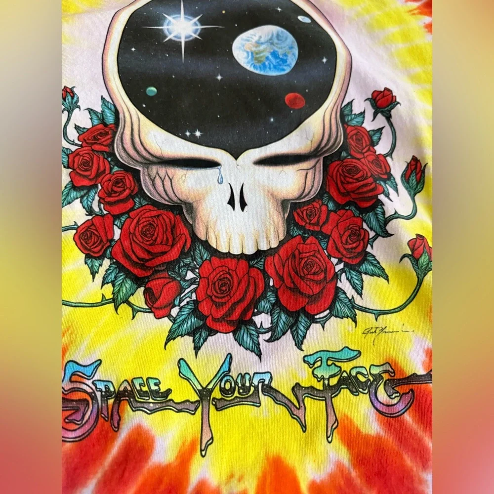 Grateful Dead - Bay Area Beloved Tie Dye T-Shirt Size Medium Liquid Blue 🔥 - Picture 2 of 7